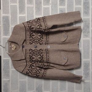 Woolrich 100% Lambswool Women's Button Down Cardigan Size Large